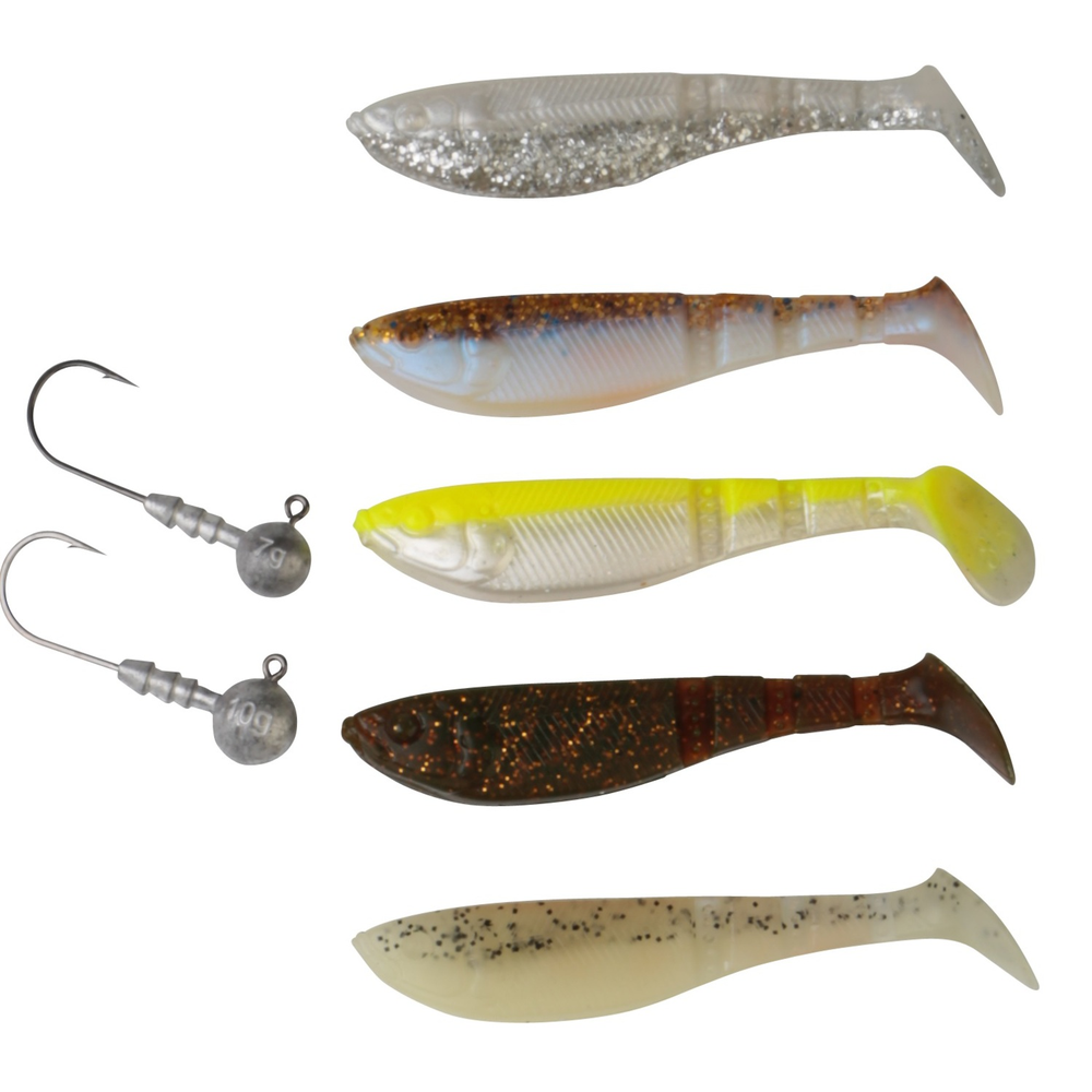 SAVAGE JIG LB PRO 4PLAY SHAD KIT 7.2CM 5+2PCS