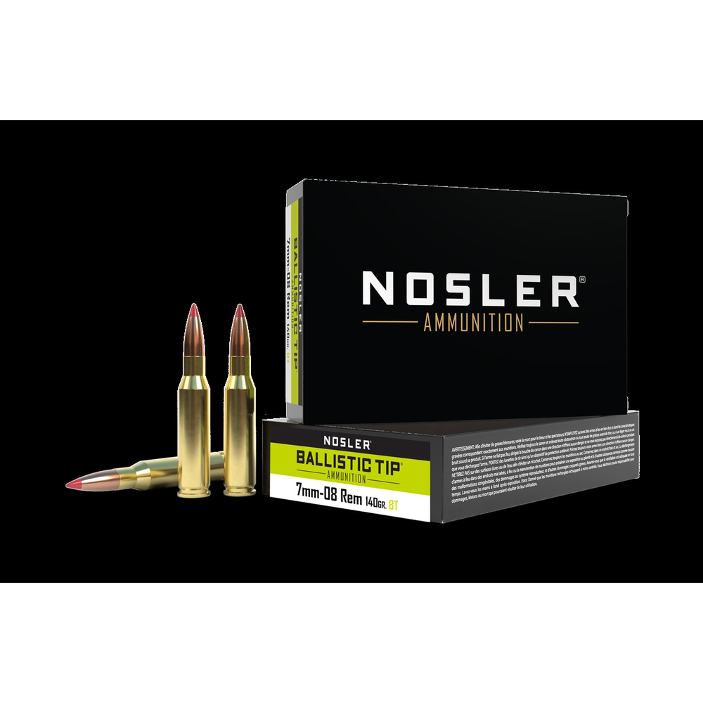 NOSLER 7mm- 08 140GR BALLISTIC TIP 