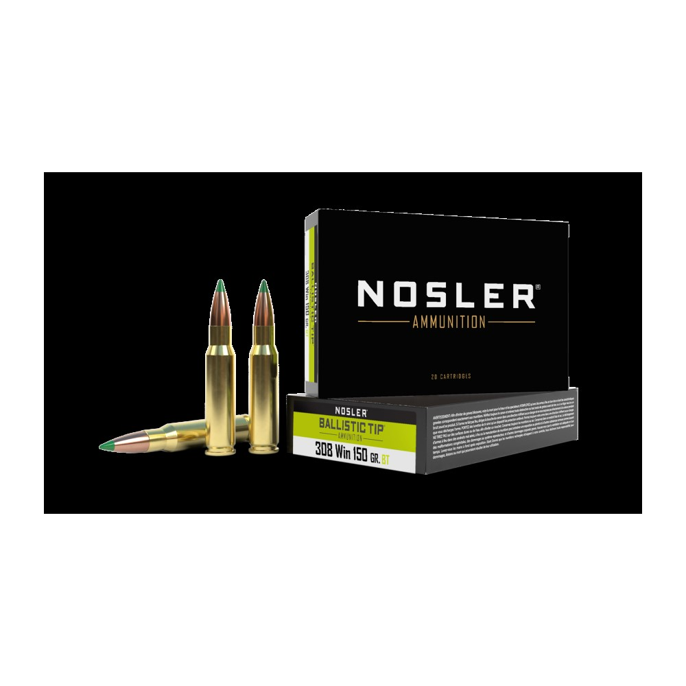 NOSLER 308 WIN 150GR BALLISTIC TIP