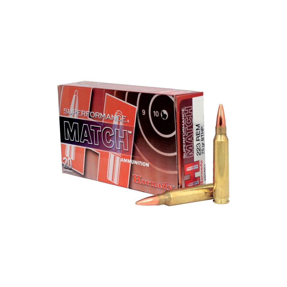 Hornady SUPERFORMANCE match 223rem 75gr bthp