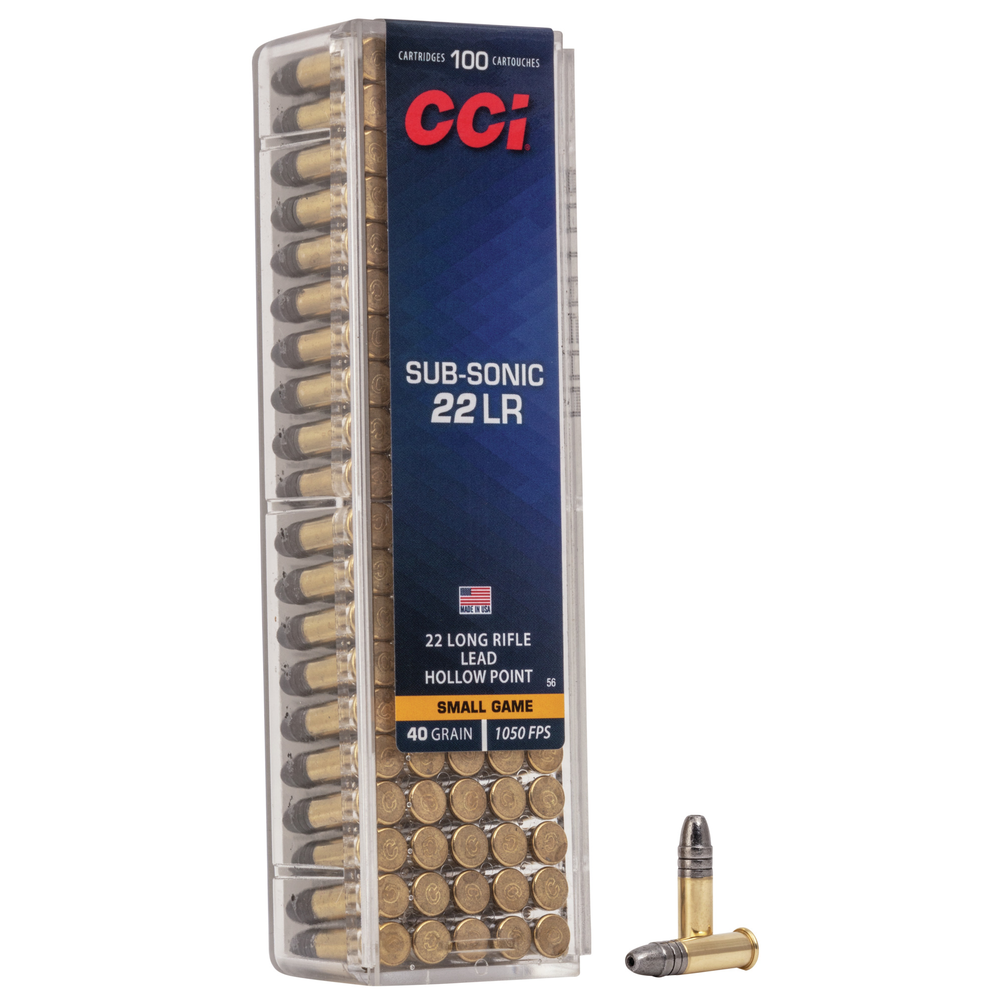 CCI 22lr SUBSONIC 40GR 100 ROUNDS