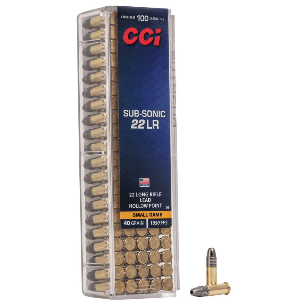 CCI 22lr SUBSONIC 40GR 100 ROUNDS