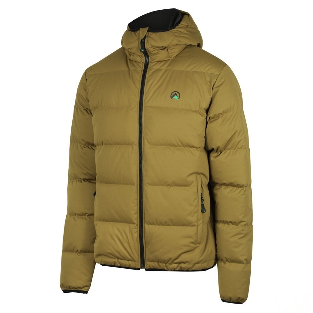 Ridgeline Crosscut Down PrimaLoft Mens Puffer Jacket Teak