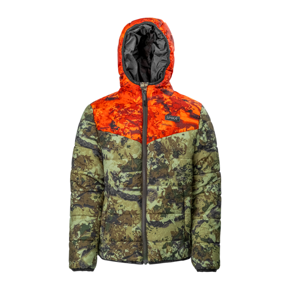 KIDS TERRA PUFFER JACKET - BIARRI CAMO/BLAZE