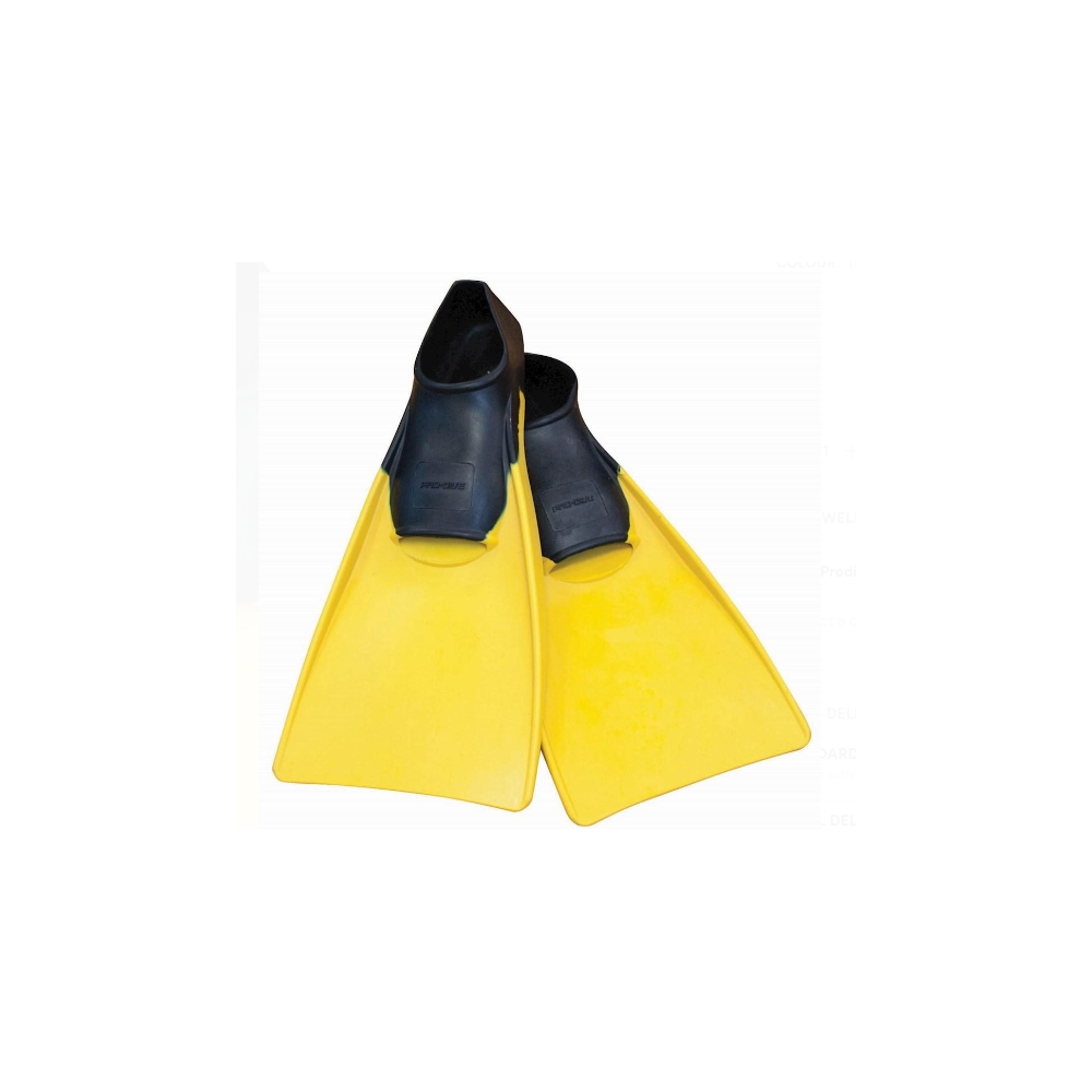 PRODIVE RUBBER SWIM FIN - BLACK/YELLOW