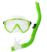 PRO DIVE KIDS BIG MASK GREEN/BLUE
