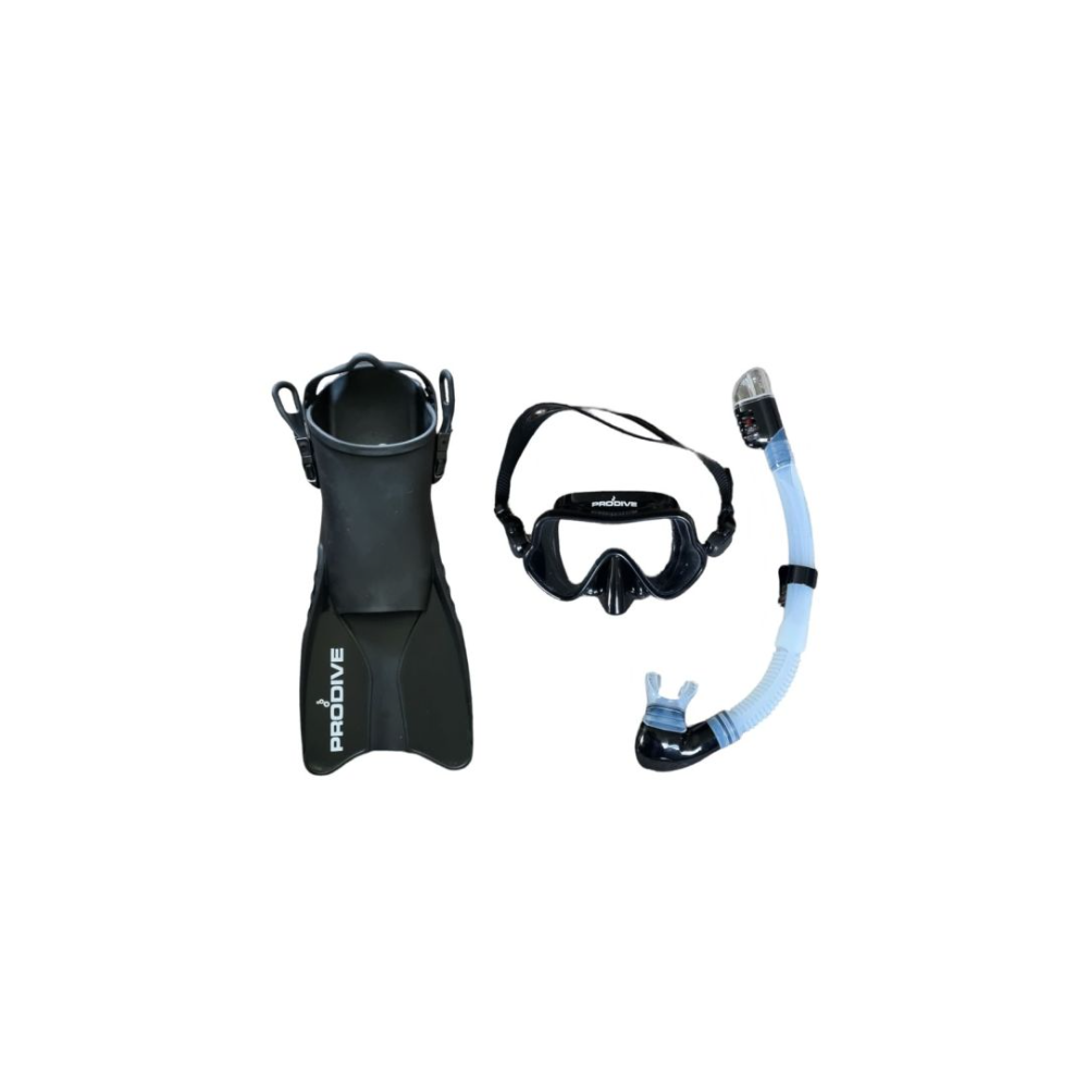 PRODIVE EXPLORER MASK AND SNORKEL SET - BLACK