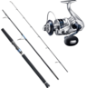 SARAGOSA 10000SWA + EXTRACTION 5'5" 2PCE PE6/8 300-400GM JIG SPIN ROD