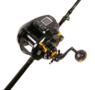 BEASTMASTER 9000B + STATUS BW 5'6" 2PCE 50/80LB B/BUTT ROD+P/PRO HI VIS 80LB