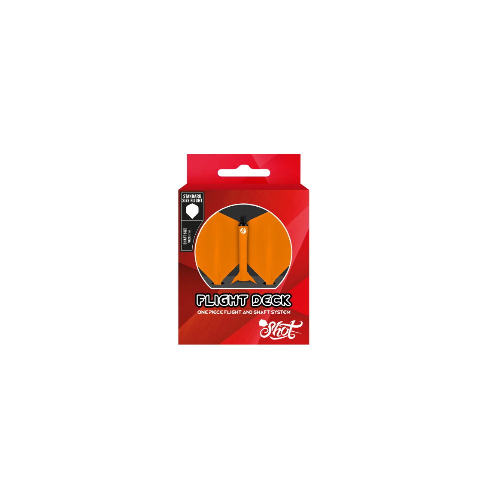 ORANGE - FLIGHT DECK-ONE PIECE DART FLIGHT SET