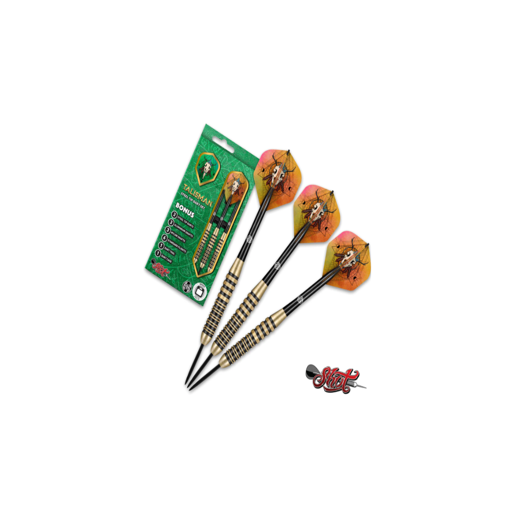 SHOT TALISMAN STEEL TIP DART SET