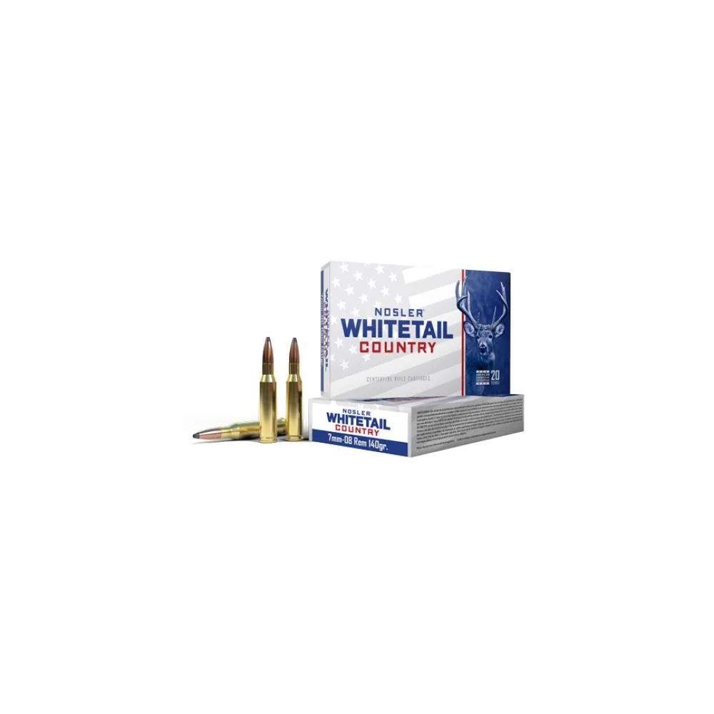 NOSLER 7MM 08 REM 140GR WHITETAIL COUNTRY