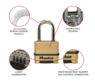 EXCELL COMBINATION LOCK 38MM SHACKLE