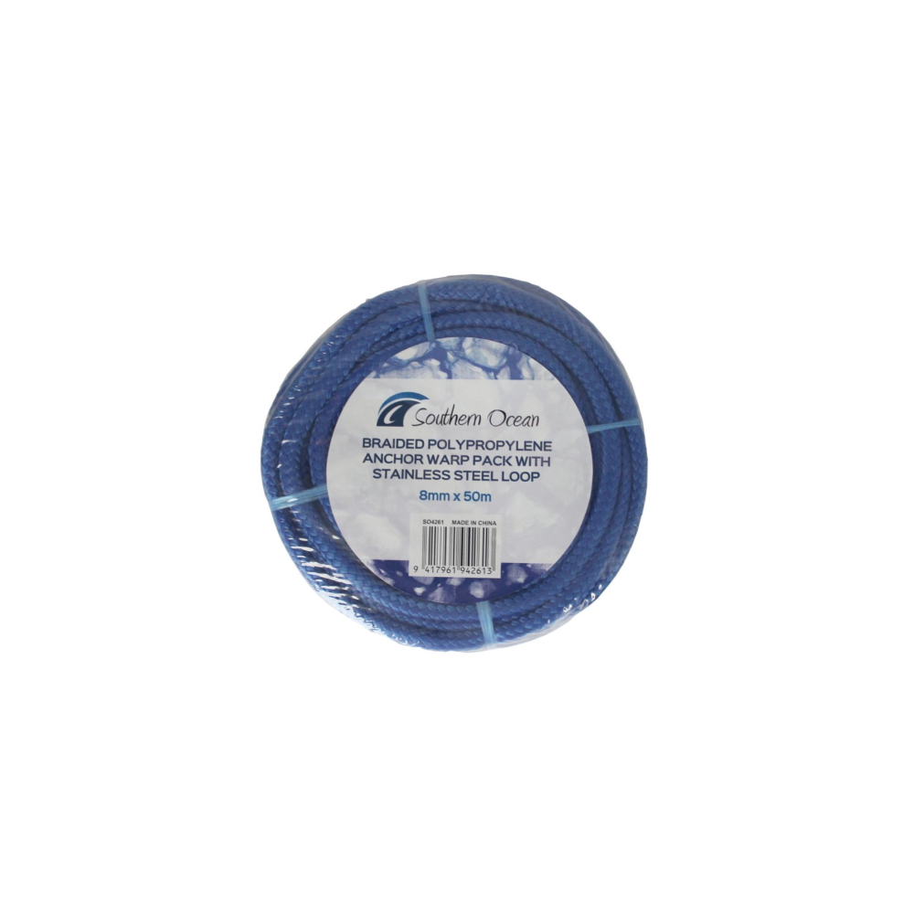8MM X 50M SOUTHERN OCEAN ANCHOR WARP PACK