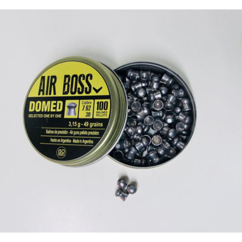 APOLO AIR BOSS DOMED LEAD 30CAL/7.62MM AIRGUN PELLETS