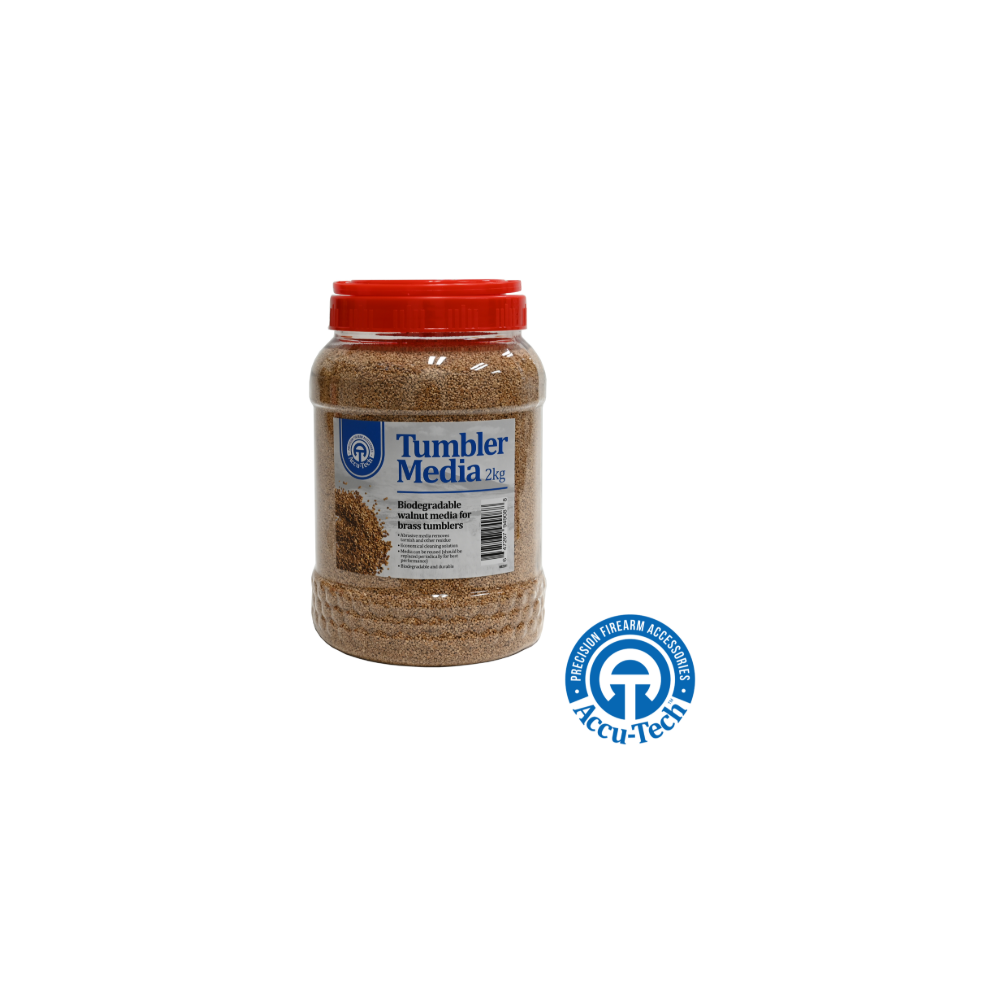 ACCUTECH TUMBLER MEDIA WALNUT 2KG