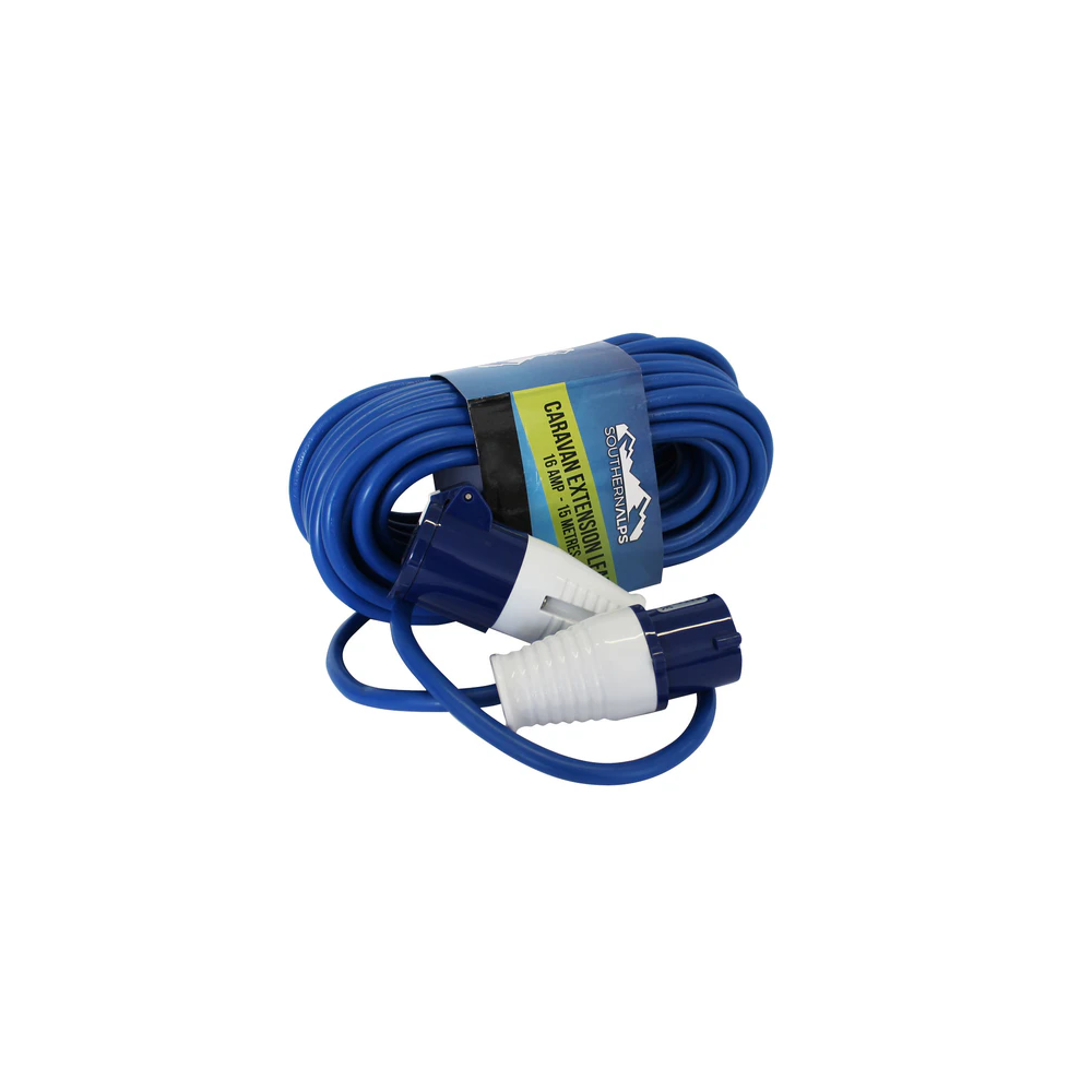 CARAVAN EXTENSION LEAD 15M - SOUTHERN ALPS