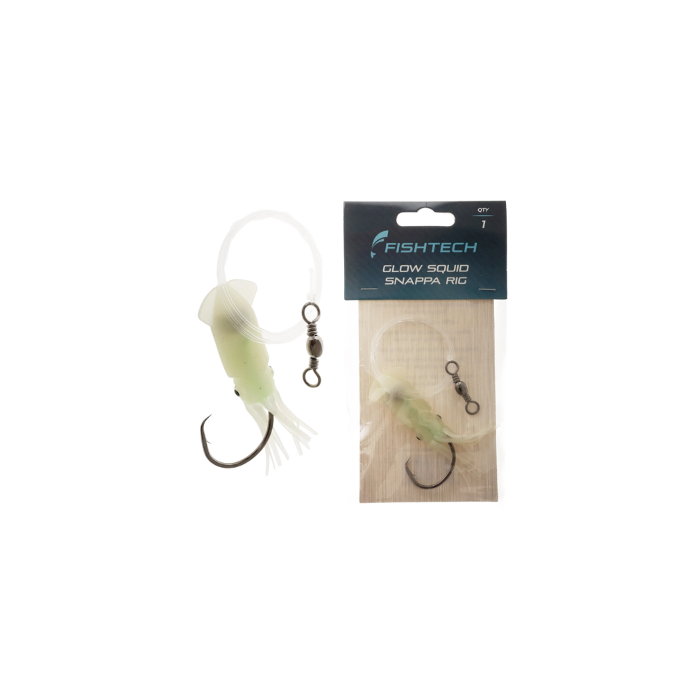 GLOW SQUID SNAPPA RIG - FISHTECH