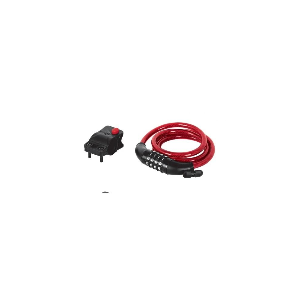 BIKE LOCK 4 ROW COMBO W/BRACKET 1.2M CABLE