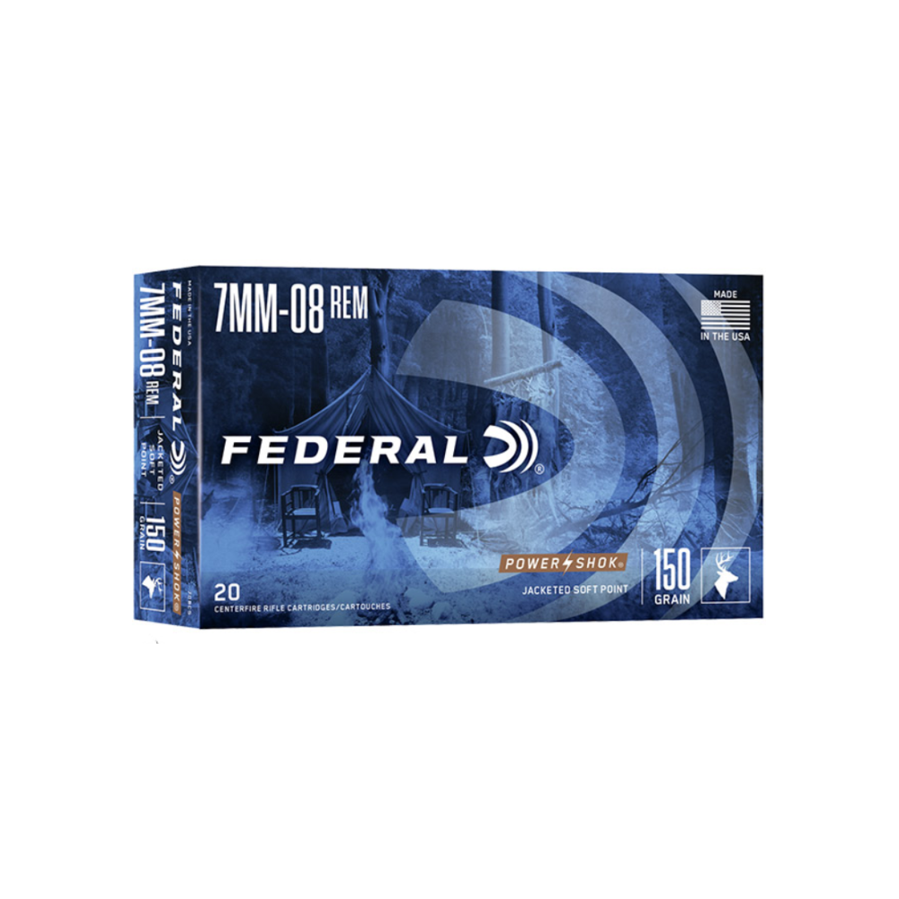 FEDERAL 7MM-08 REM 150GR POWER SHOK