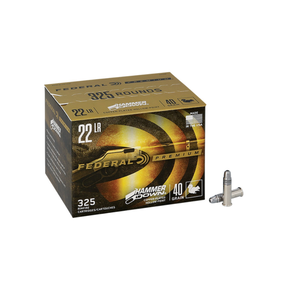 22 LR HAMMERDOWN 40GR CP HP 325RDS - FEDERAL 