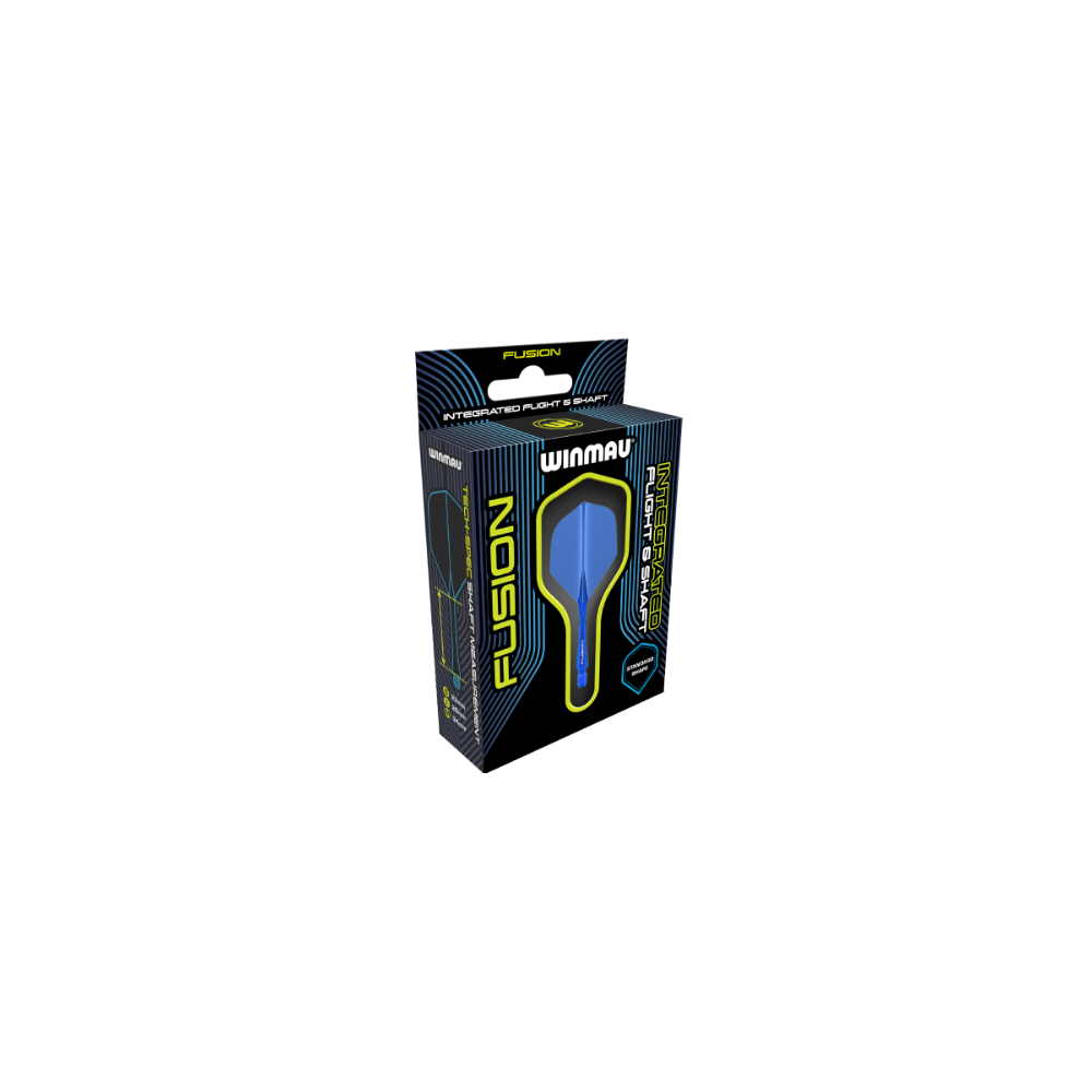 AZURE BLUE WINMAU FUSION FLIGHT AND SHAFT