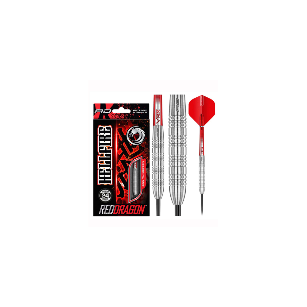 B 24G HELL FIRE - RED DRAGON DART SET