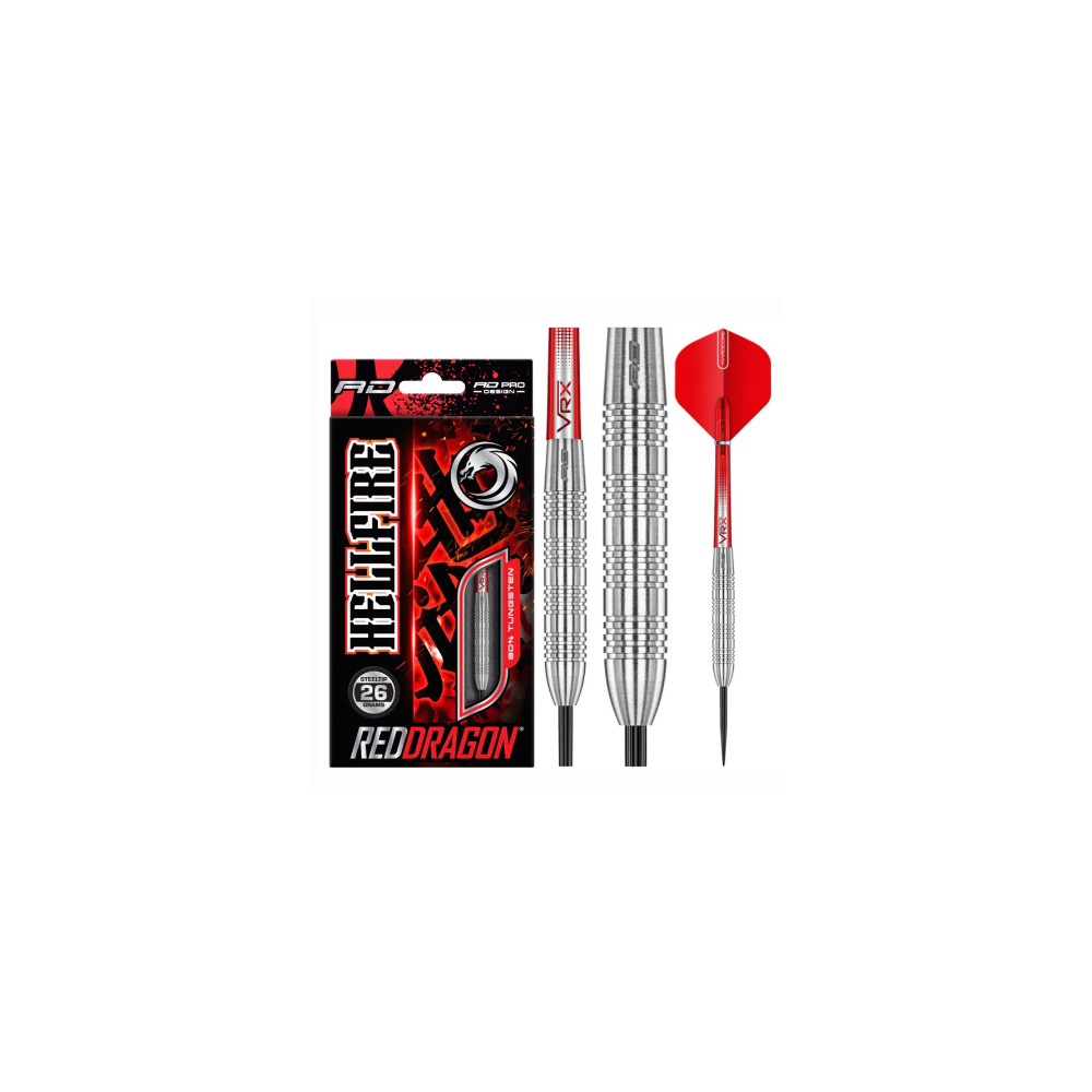 B 26G HELL FIRE - RED DRAGON DART SET