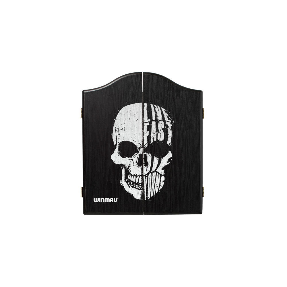 SKULL DESIGN DARTBOARD CABINET - WINMAU