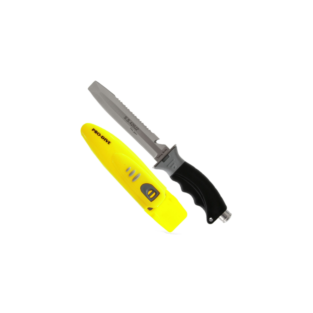 Knife Buddy Chisel Paua Blade -yellow