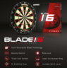 BLADE 6 TRIPLE CORE DARTBOARD - WINMAU