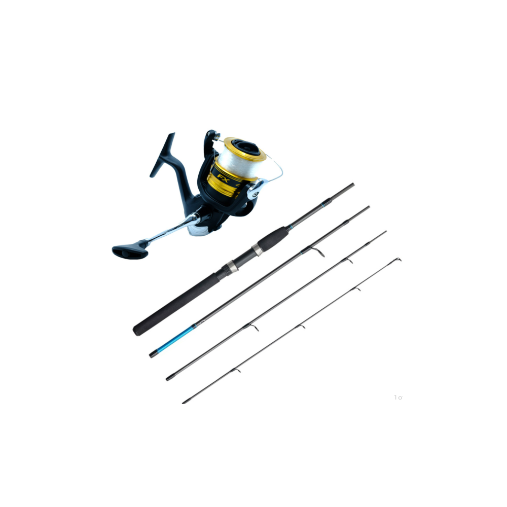 FX2500FC + 25 AQUATIP 7' 2PCE 3-6KG GRAPHITE SPIN ROD