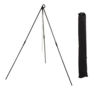 90CM CAMP OVEN TRIPOD - STEEL/BLACK - WILDTRAK