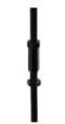 90CM CAMP OVEN TRIPOD - STEEL/BLACK - WILDTRAK