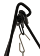 90CM CAMP OVEN TRIPOD - STEEL/BLACK - WILDTRAK