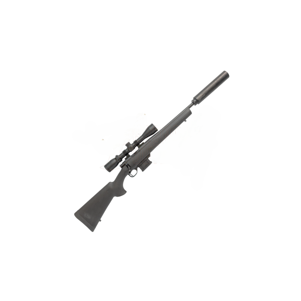 .223 HOWA MINI BLUED 18" L/W BLACK STOCK 3-9 GAMEPRO SUPPRESSED KIT