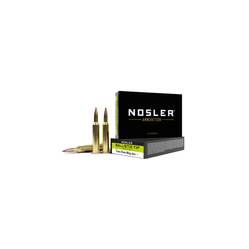 NOSLER 7MM REM MAG 160G BALLISTIC TIP