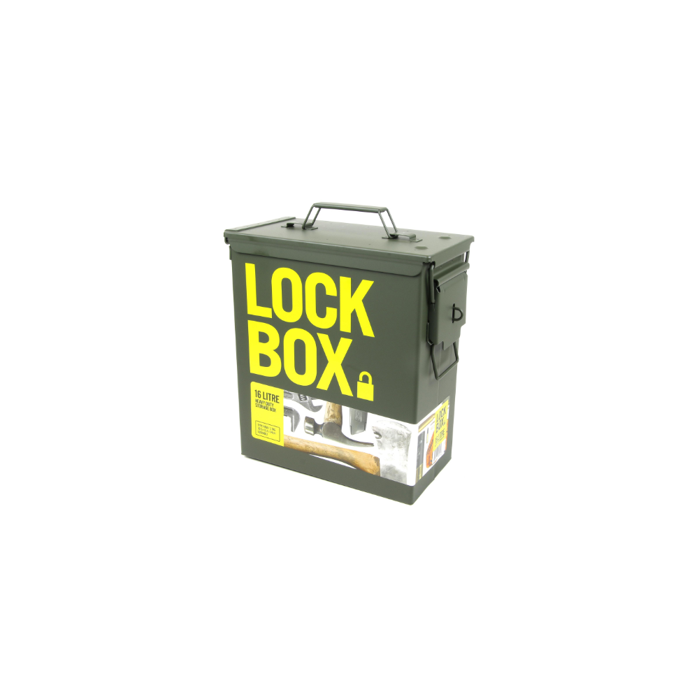 LOCK BOX HEAVY DUTY STORAGE BOX 16L