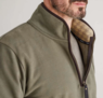 OLIVE BRANCASTER 1/4 ZIP - RIDGELINE