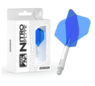 WHITE SHAFT AND BLUE FLIGHT - RED DRAGON NITRO FLITE