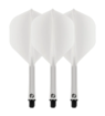 WHITE FLIGHT DECK-ONE PIECE DART FLIGHTS