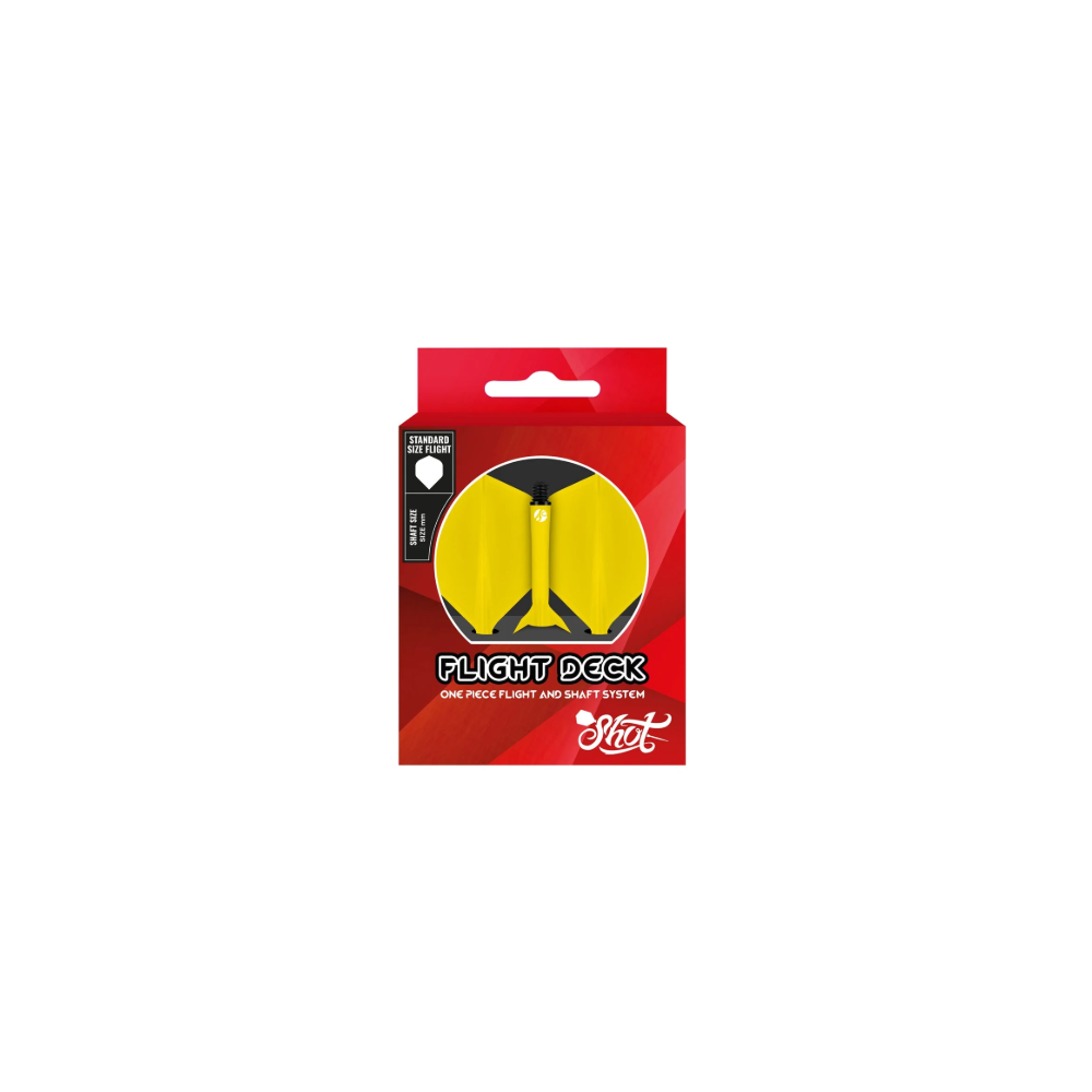 YELLOW FLIGHT DECK-ONE PIECE DART FLIGHT