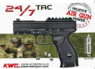 .177 PELLET - KWC M46 24/7 CO2 SOFT AIR PISTOL BLACK WITH METAL SLIDE 360FPS