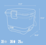 25QT-24L PRO SKY BLUE COOLER