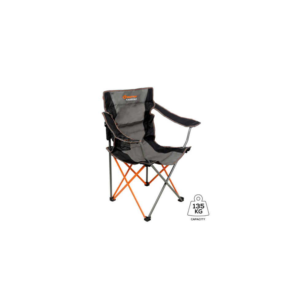 KARRIDALE CAMP CHAIR 135KG WR GREY