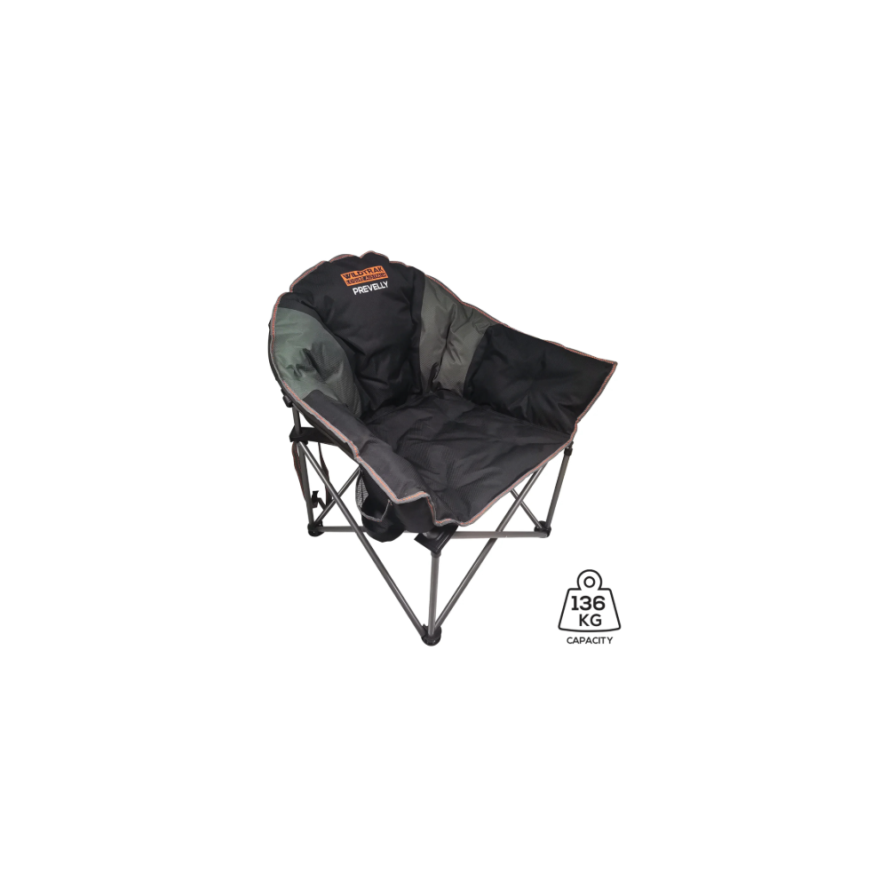 PREVELLY CAMP CHAIR 136KG WR GREY