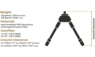 JAVELIN PRO HUNT TAC BIPOD - LONG NO ADAPTOR
