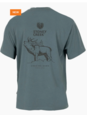 CHASING GAME RED STAG TEE - PETROL BLUE - STONEY CREEK