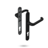 VERONA HANDLE SET - STANDARD LOCKING BLACK