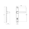 VERONA HANDLE SET - STANDARD LOCKING BLACK